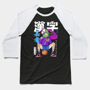 Basketball with Ramen Baseball T-Shirt